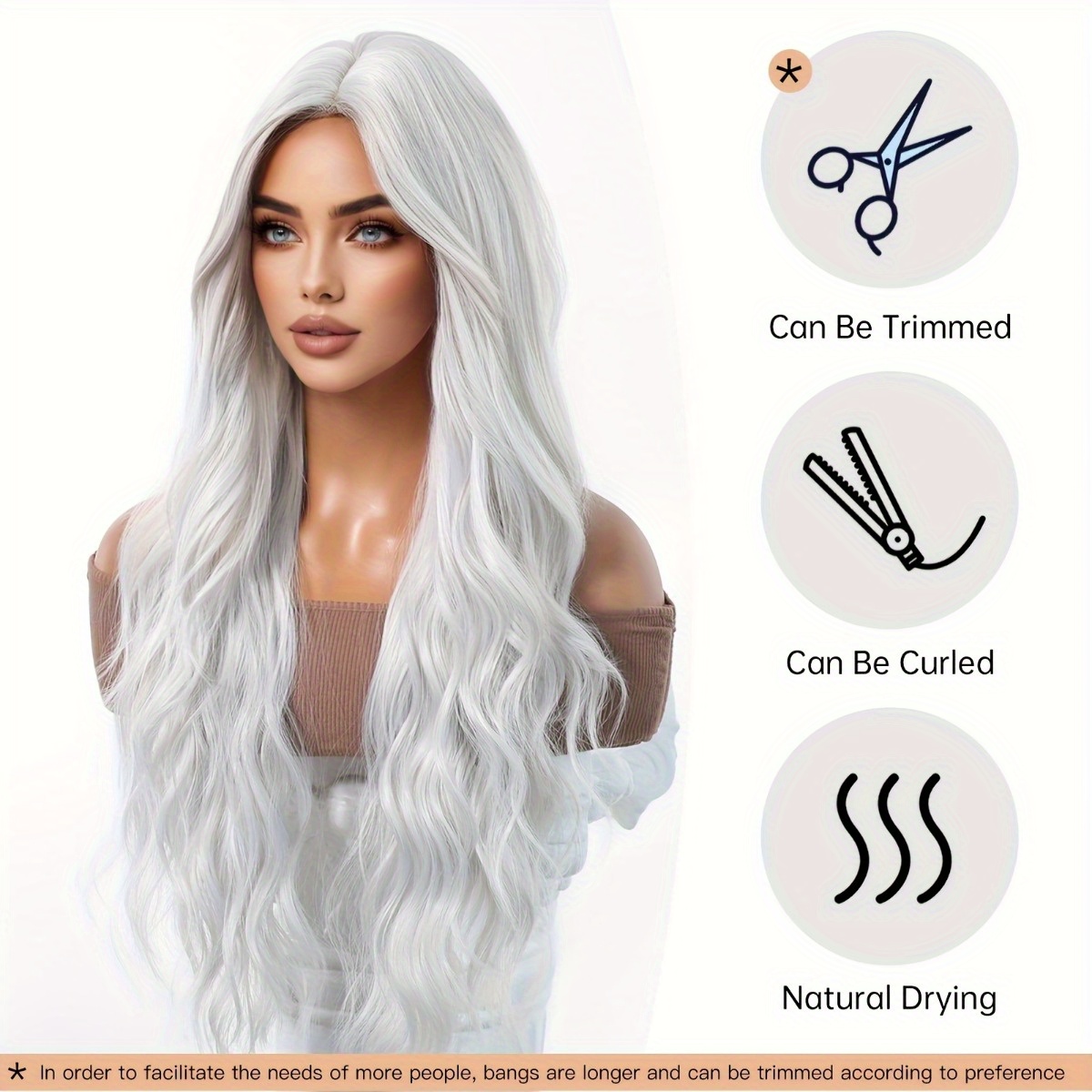 Hair Care Naturally - Perruque en fibre synthétique de marque