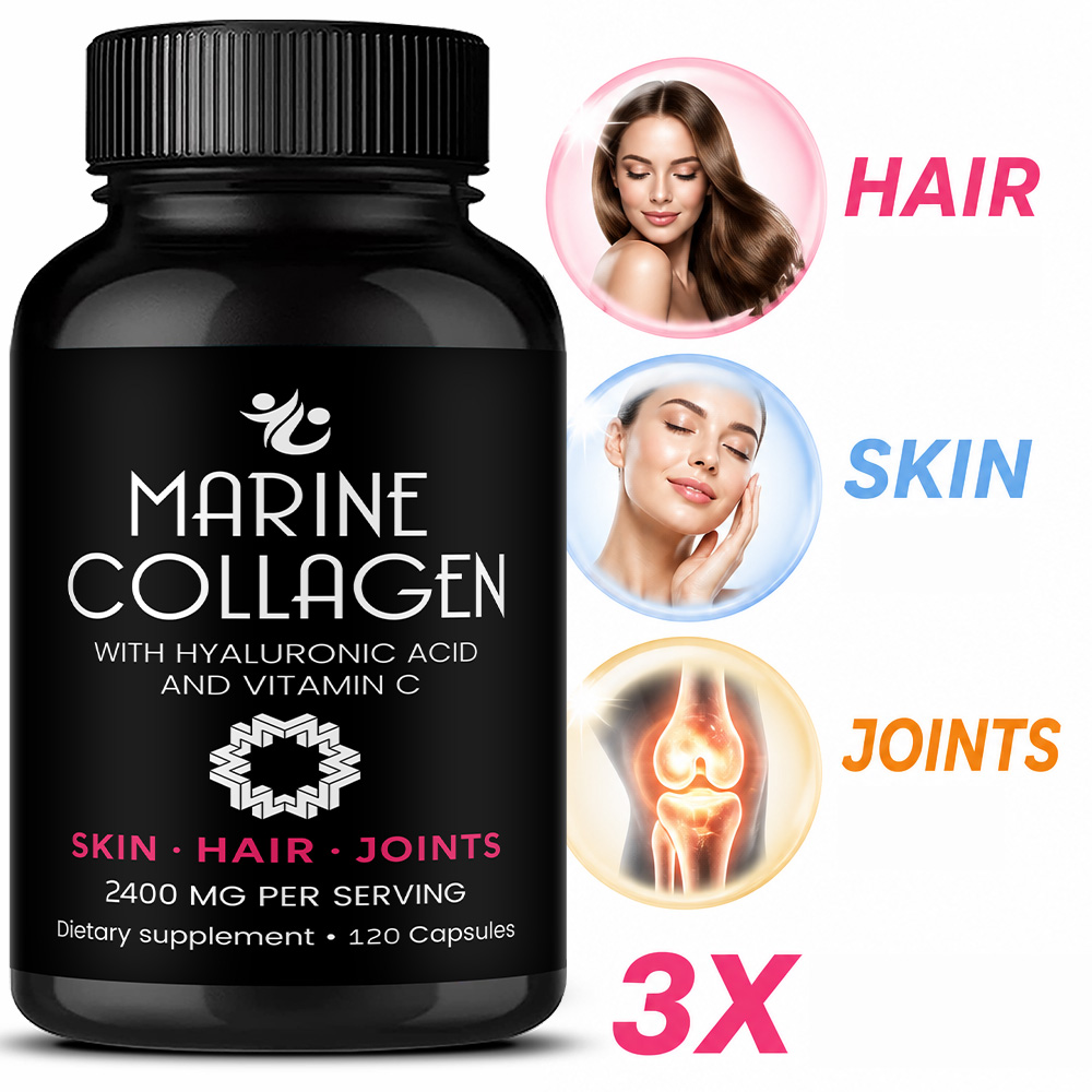 Hair Care Vitamin - Capsules de collagène marin 2200 mg