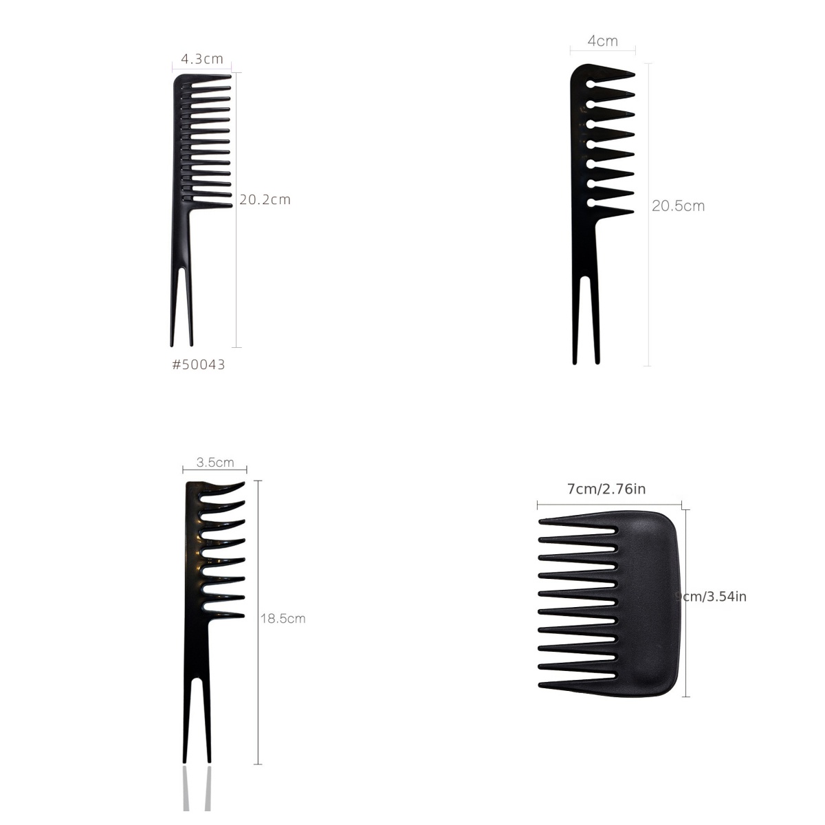 Hair Care Wavy Hair - Peigne démêlant à dents larges 1/2/3/4