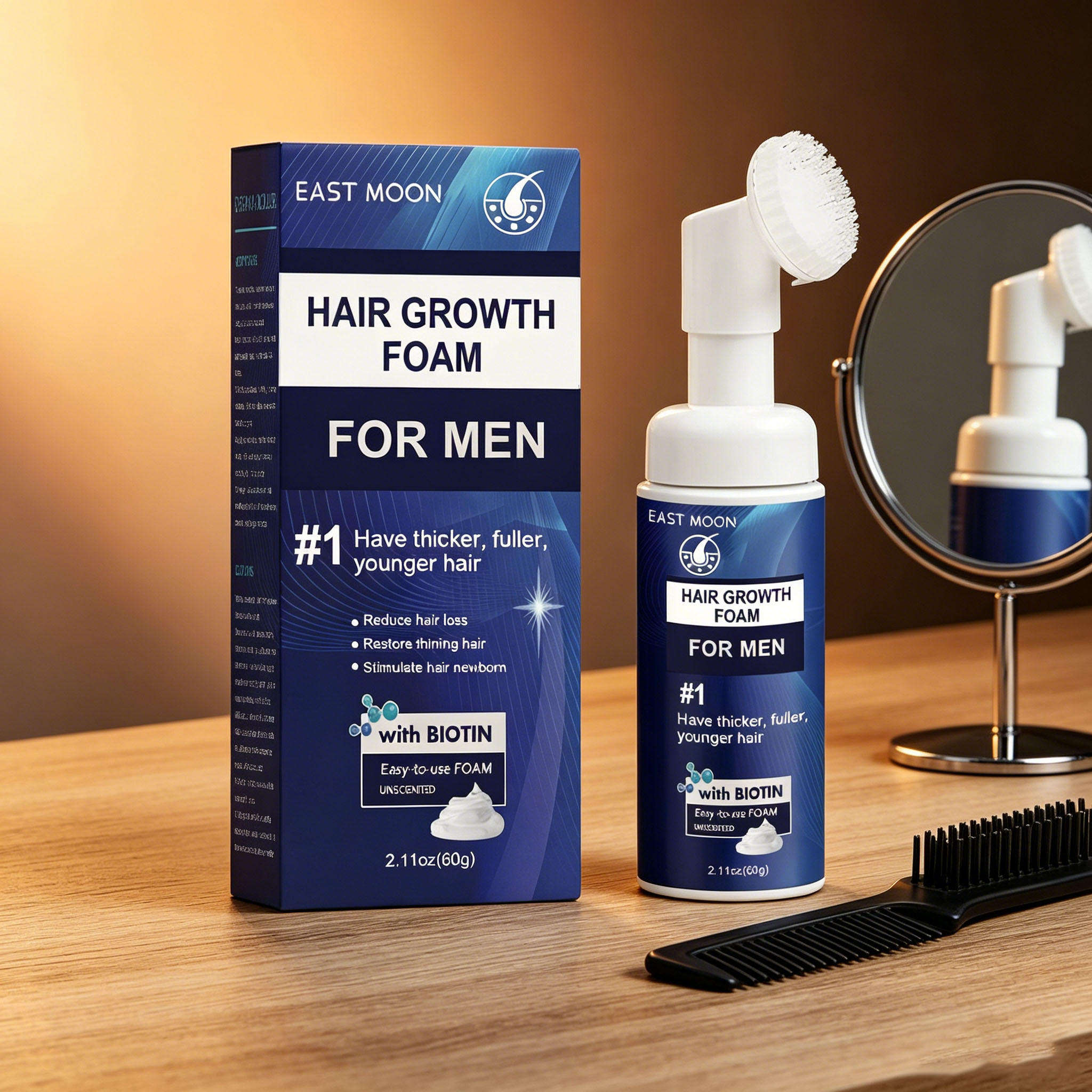 Hair Care Naturally - Mousse de soin capillaire stimulante pour