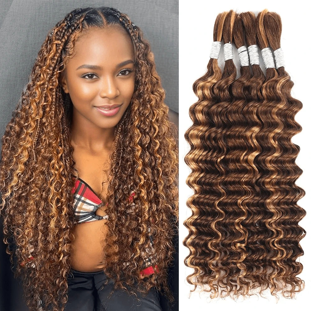 Hair Care Wavy Hair - Cheveux humains à tresser 18 pouces,