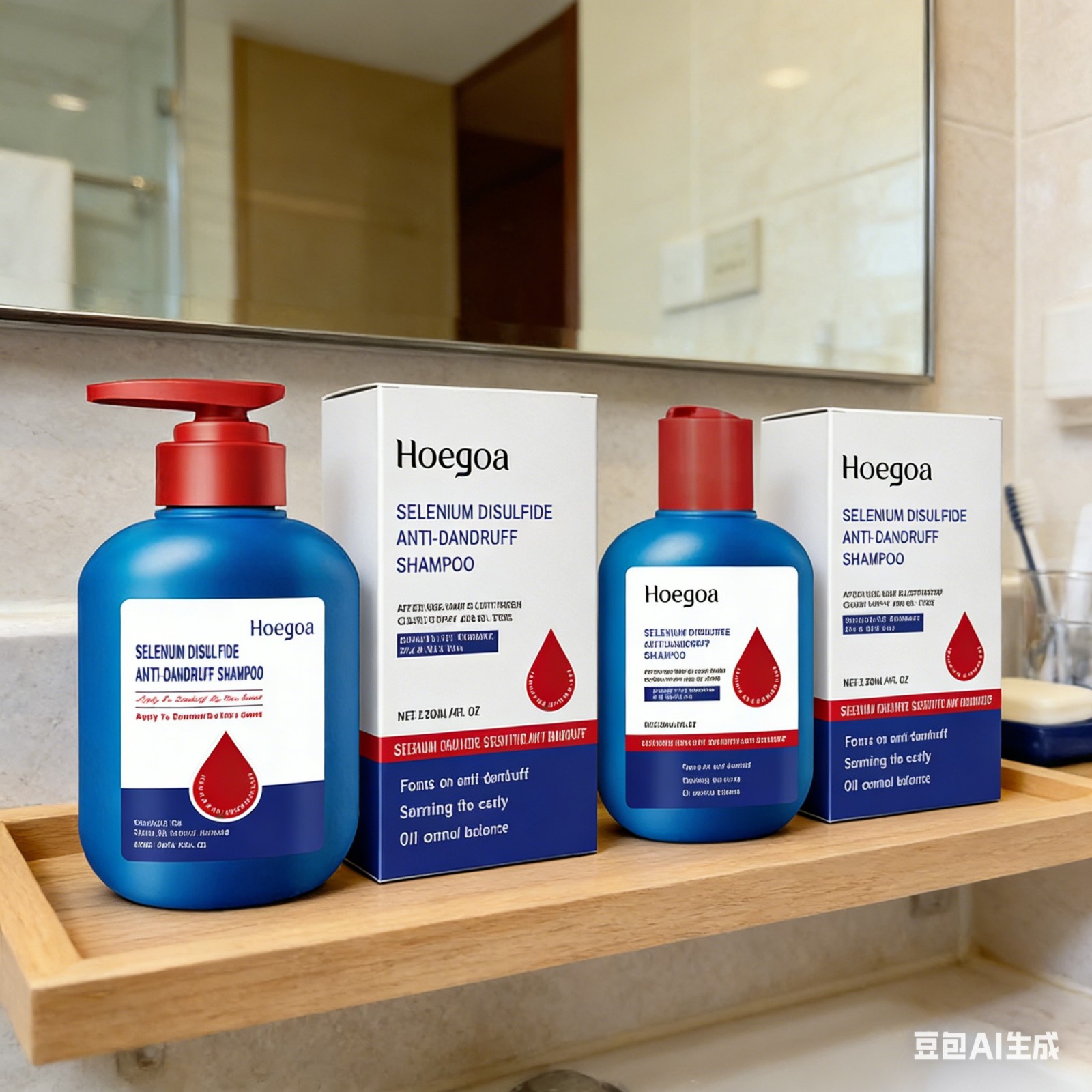 Hair Care Dandruff - Shampoo antipelliculaire Hoegoa, contrôle du sébum,