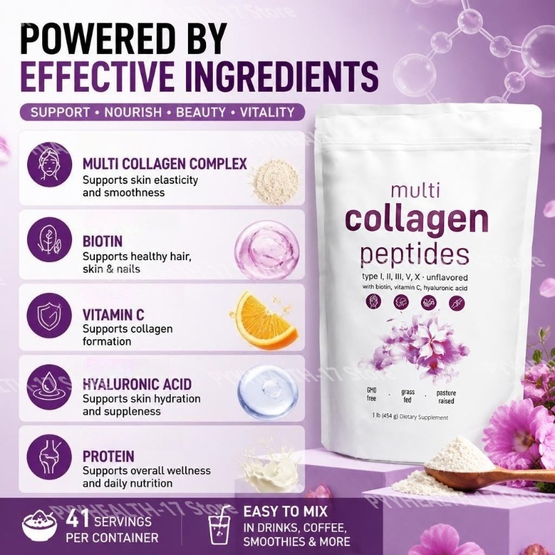 Poudre de peptides de collagèn - Hair Care Vitamin avis et prix