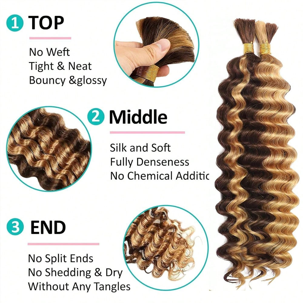 Cheveux humains à tresser 18 p - Hair Care Wavy Hair avis et prix