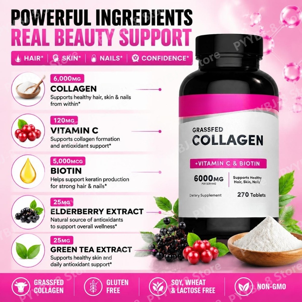 Comprimés de collagène 6000 mg - Hair Care Vitamin avis et prix